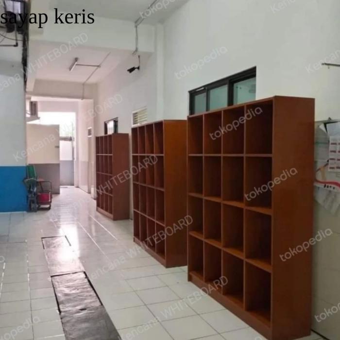 Rak Buku Perpustakaan Kayu SY25