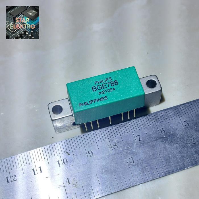 BGE788 Philips Philippines BGE 788 Module Modul CATV RF 750MHz 12V 34dB Gain Push Pull IC Amplifier 