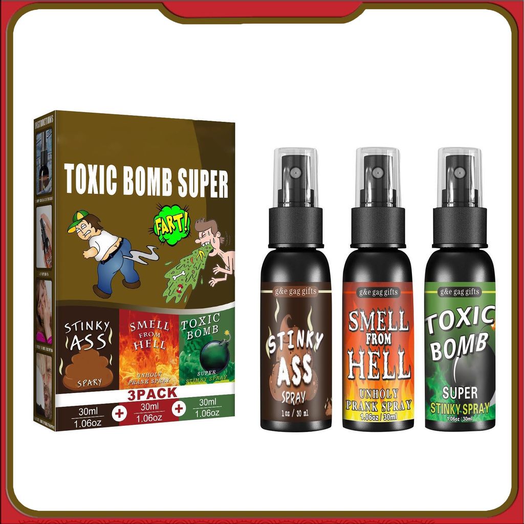 30ml Poop Spray Creative Liquid Fart Gag Prank Joke Spray Funny Toy Non-Toxic Stink Bombs Extra Stro