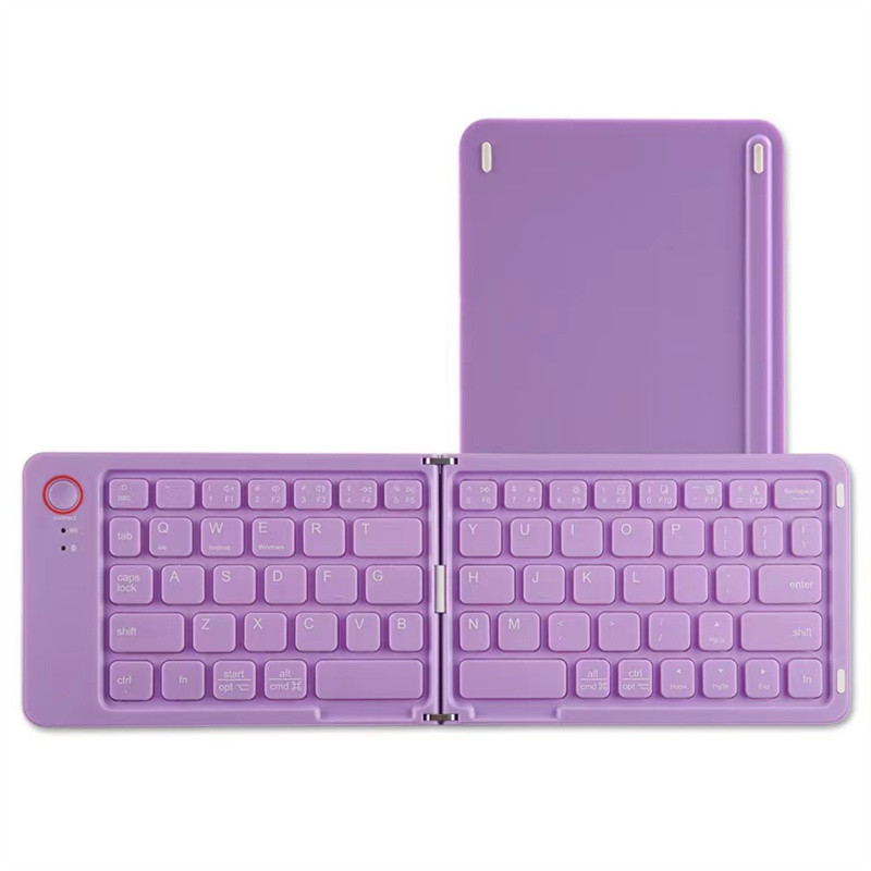 Wireless Keyboard Portable Folding Keypad for IOS/Android/Windows Tablet Mobile Phone Candy Mini Blu