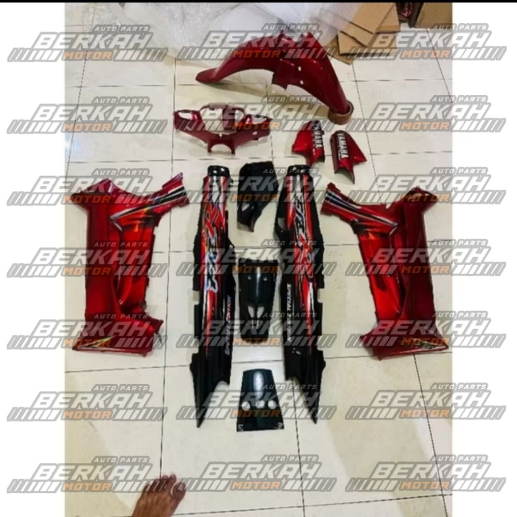 Cover body fullset Fiz R spesial edition merah hitam fiz r se merah