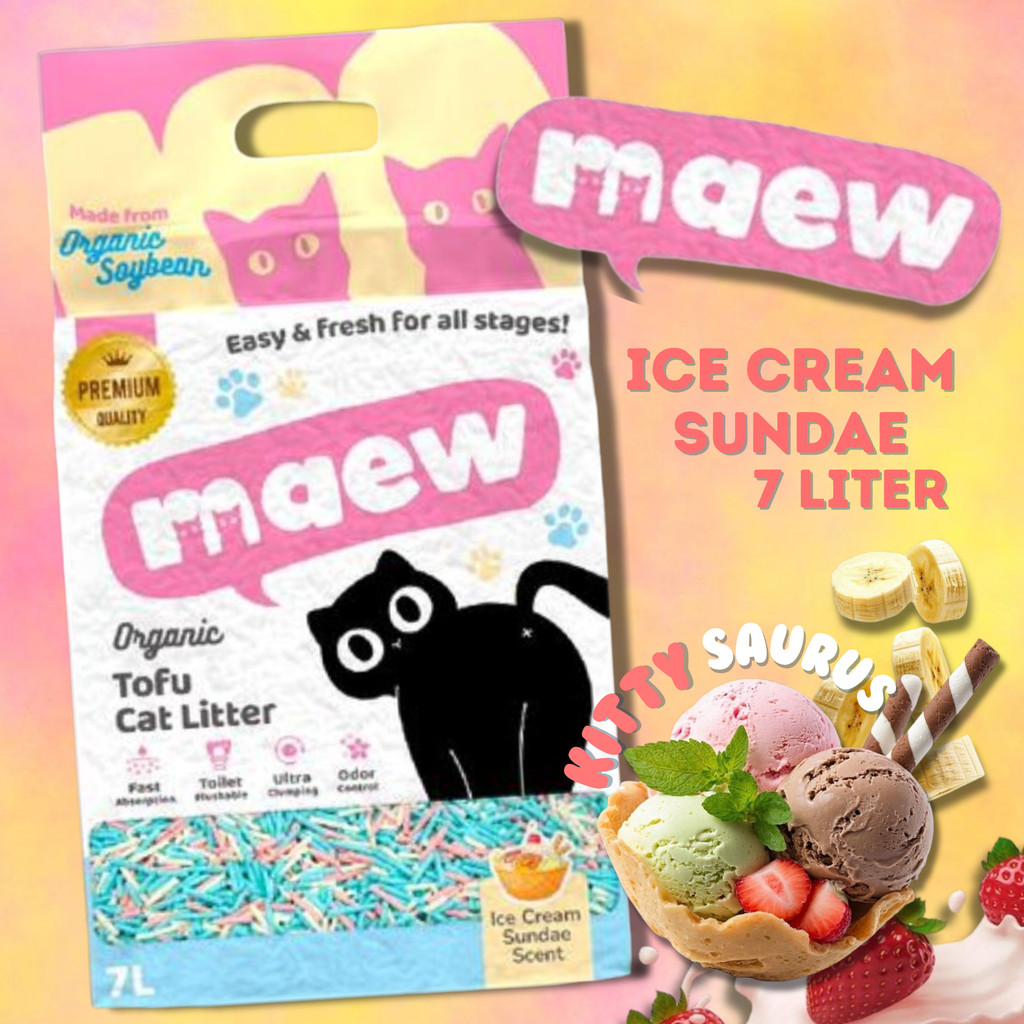 TOFU CAT LITTER/PASIR KUCING TOFU 7 LITTER TERBAIK/MAEW/PREMIUM QUALITY