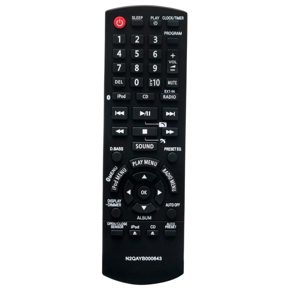 New N2QAYB000643 remote control for Panasonic CD Stereo Audio System SC-HC55
