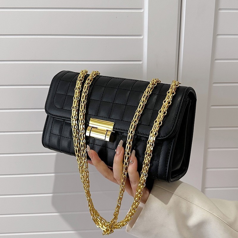 Sling Bag Rantai Wanita Premium – Fashion Elegan Muat HP & Dompet