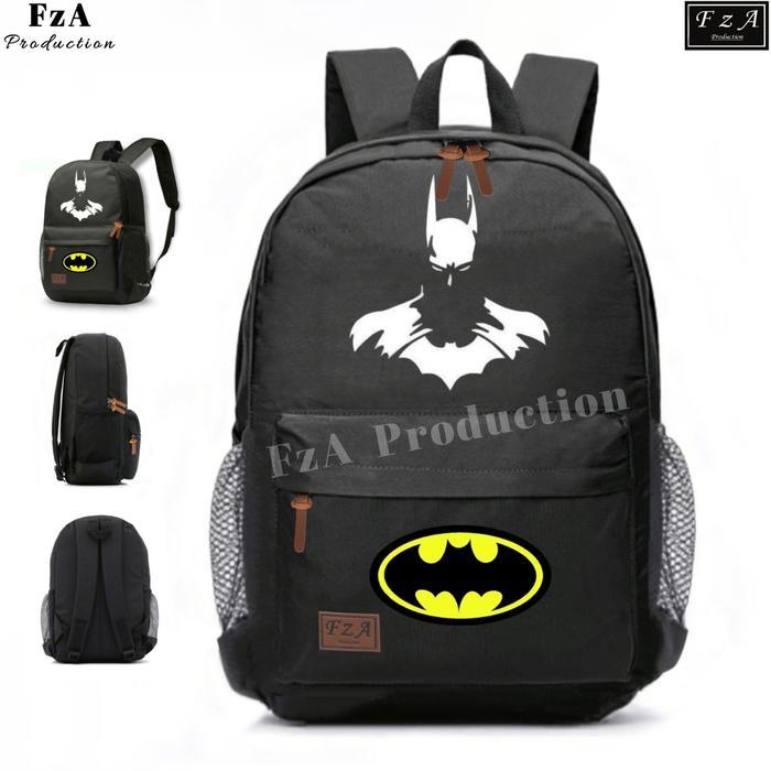 GoWork1 Tas Ransel Anak / Tas Sekolah Anak Laki-Laki Original FzA-Red Navy - Batman Kids