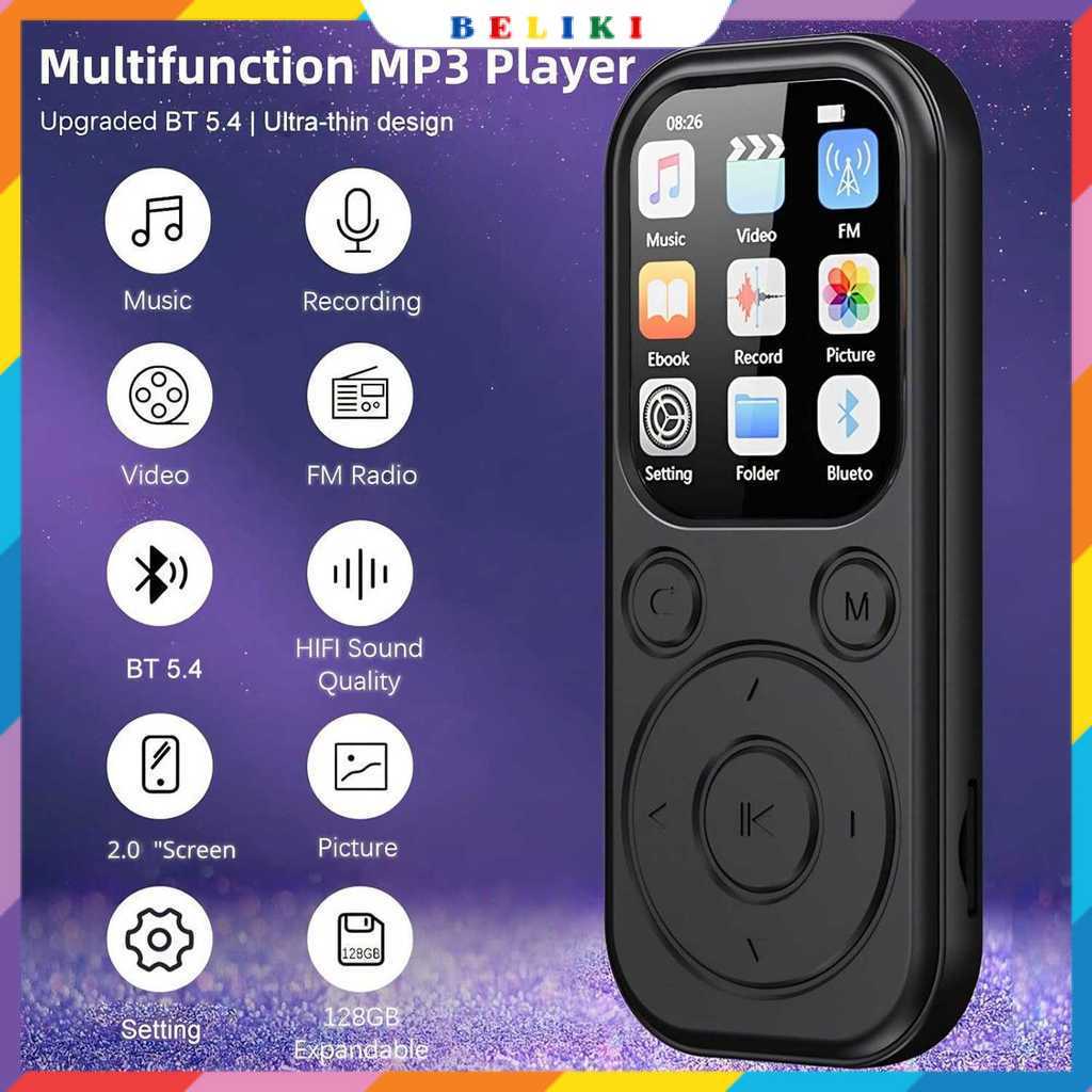 MP3 Digital Audio Player HiFi Bluetooth MP4 2 Inch 210mAh - SD-09