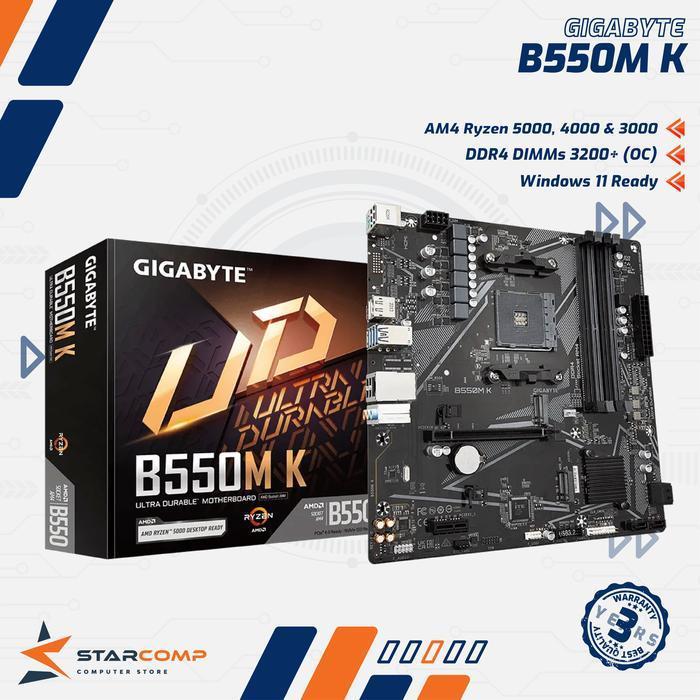 Gigabyte B550M K AM4 B550 DDR4