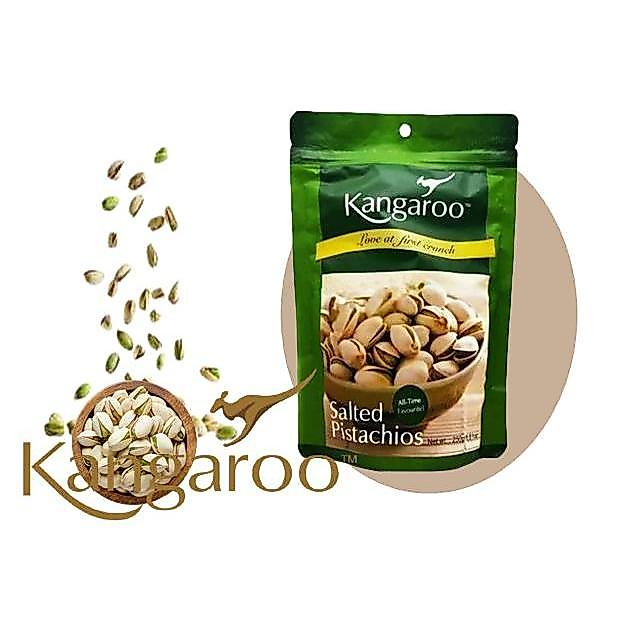 DISKON Kangaroo Kacang Pistachio Garam 500 g - Snack Favorit Renyah & Gurih untuk Diet