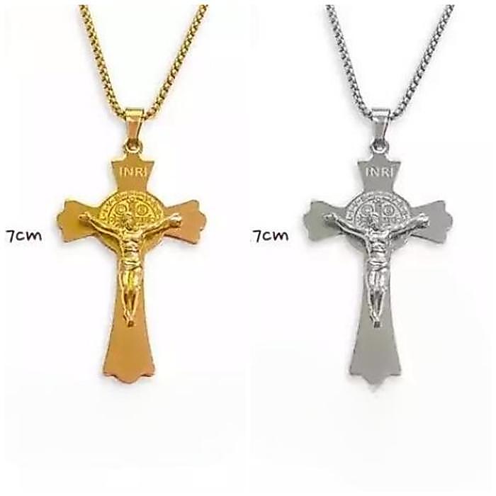 Yeraya Kalung Salib Benediktus Bunga Besar Kalung Rohani Kalung Salib Kalung Salib Benediktus Aksess