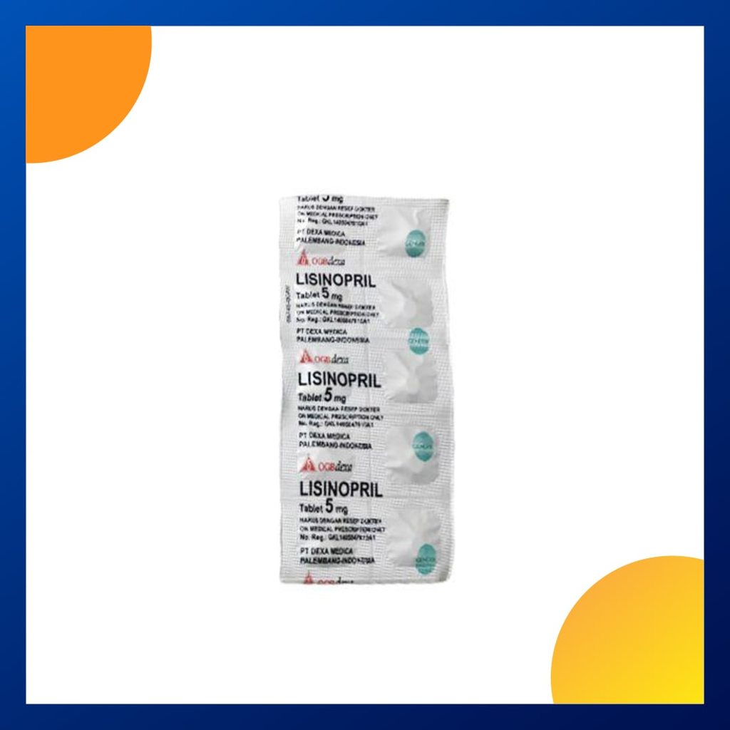 LISINOPRIL GENERIK DEXA 5 MG 1 STRIP @ 10 TABLET