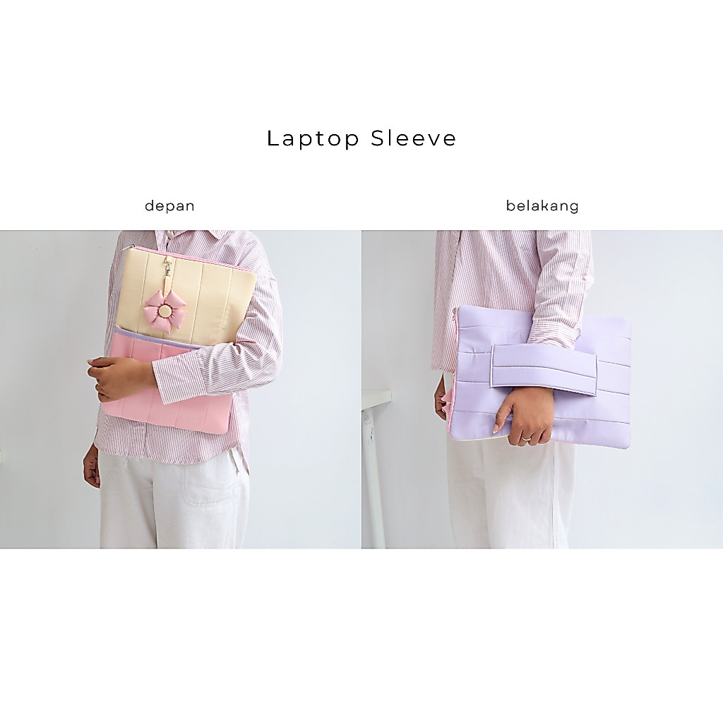 Palette.totebag Bloom Puffy Laptop Sleeve & Laptop Bag Muat Laptop 14 inch