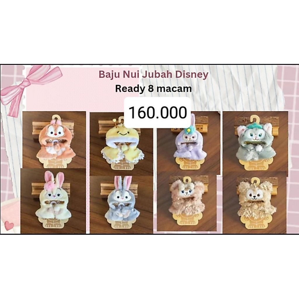 [READY] DOLL CAPE 10CM DISNEY/ JUBAH BONEKA 10CM CHIBINUI SNOWMAN