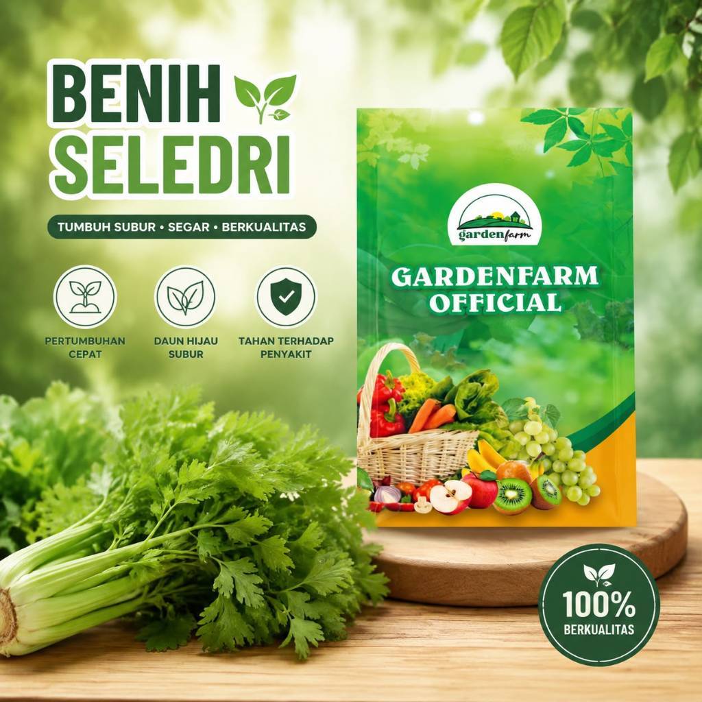 GARDENFARM - Benih Seledri Batang Besar - Benih Unggul Seledri - Bibit Seledri Jumbo - Benih Seledri