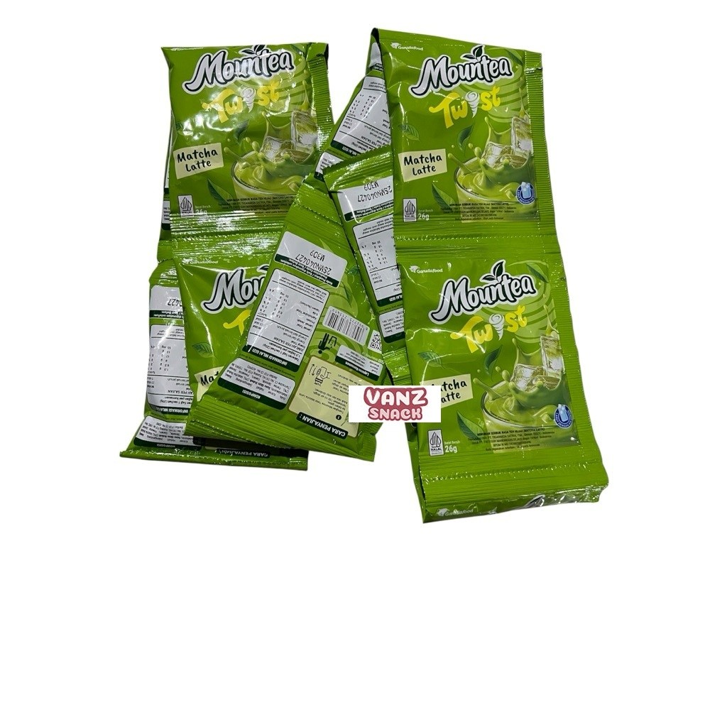 Mountea Twist Minuman bubuk Rasa Matcha 26 gram
