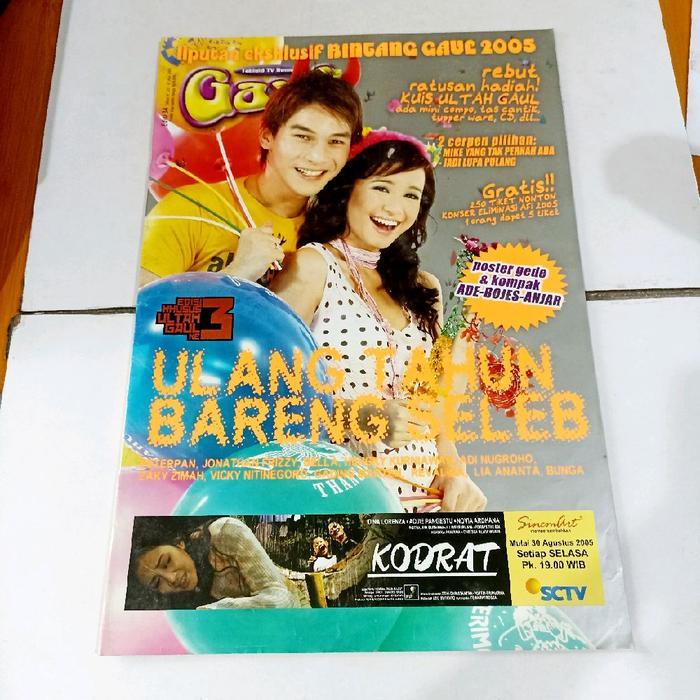 Tabloid TV remaja Gaul Edisi 34 Tahun IV 25 - 31 Ags 2005  - ulang tahun bareng seleb - Poster belak