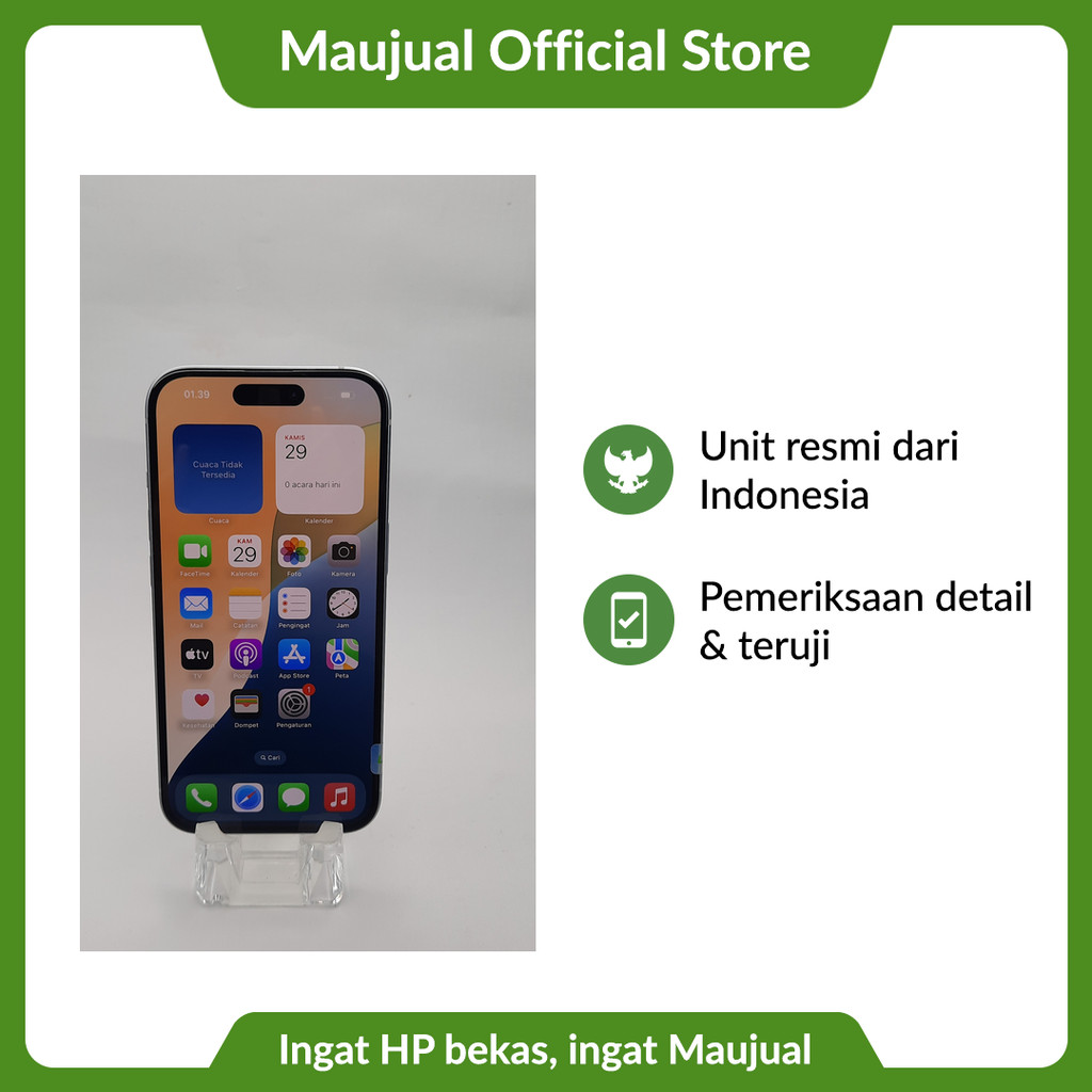 Smartphone Apple iPhone 16 Plus 8GB/256GB Bekas