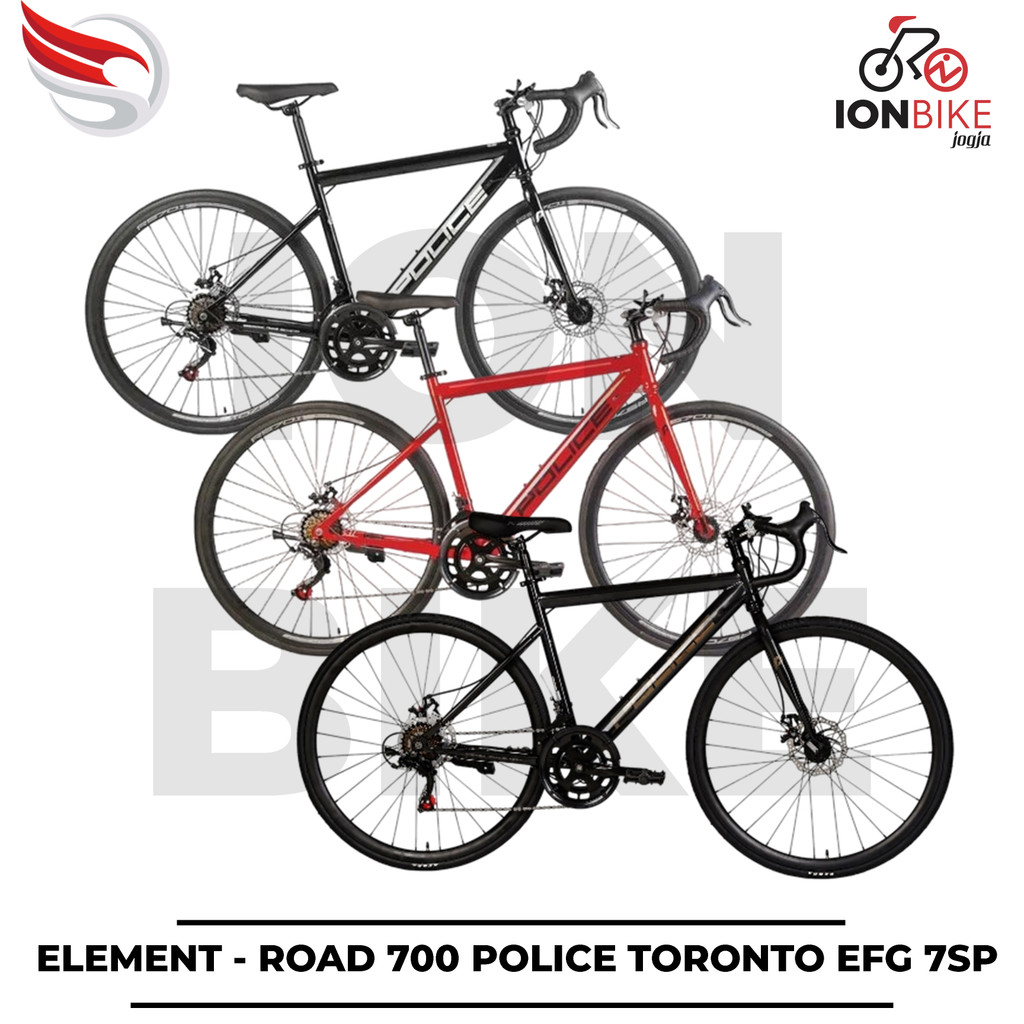 Sepeda Balap Element Police Toronto EFG 700c 2x7 Speed Roadbike Road Bike Murah Strattos Luxe FRC-50
