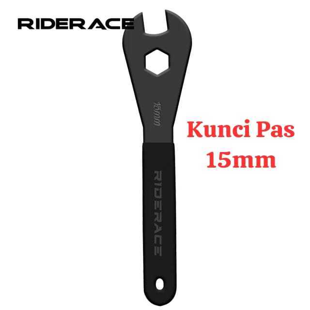 Foto Riderace Tool Kunci Pas Pasang Pedal Kones Pedal Sepeda 15 mm 15mm Hub Freehub Tipis