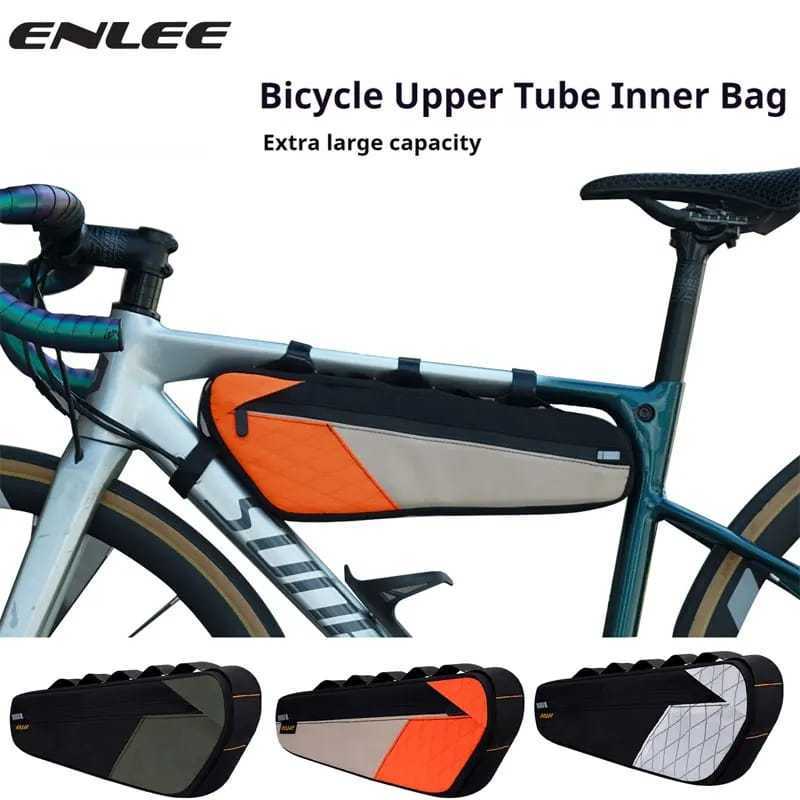 Foto Enlee Tas Sepeda Segitiga Frame Tengah Sepeda Lipat Roadbike Mtb Tas Triangle Bag