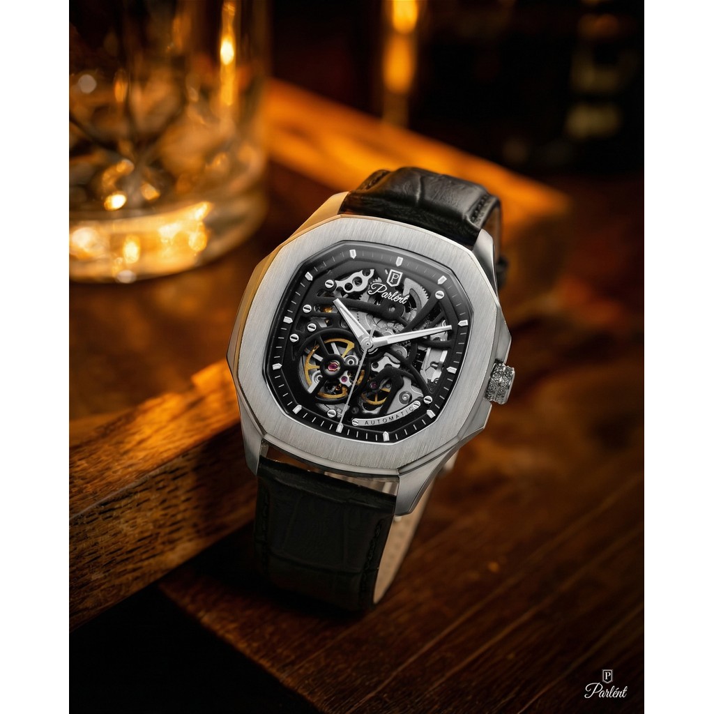 PROMO Parlent Gallant Prime - Jam Tangan Pria 42mm, Seagull ST1646 Automatic Movement, Waterproof