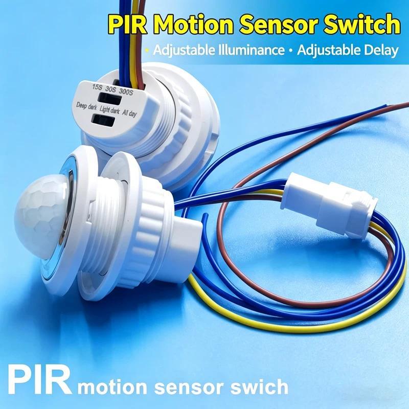 Adjustable Time Delay Switch Human Body Infrared Detector IR Infrared Motion Sensor Light Switch Ind