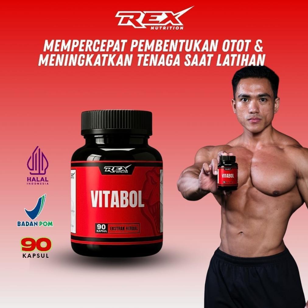 Vitabol | Suplemen Pembentuk Otot | Suplemen Fitness Herbal Tenaga Dan Stamina Pria | Testosteron Bo