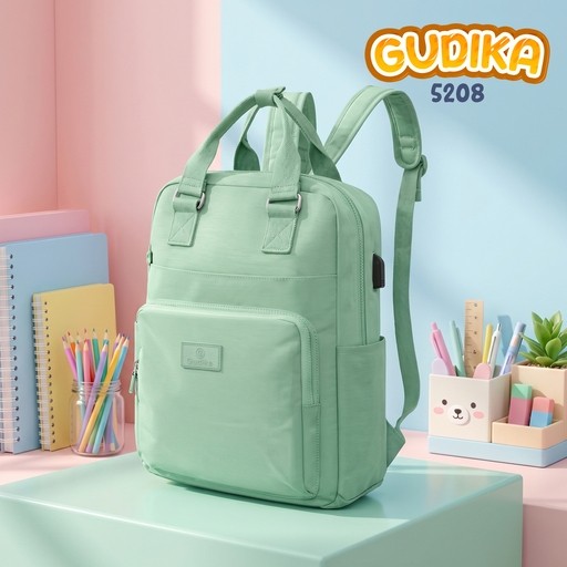 GUDIKA Bags 5208 Original – Ransel Laptop Anti Air | Backpack Waterproof Daily Journey Korea Style