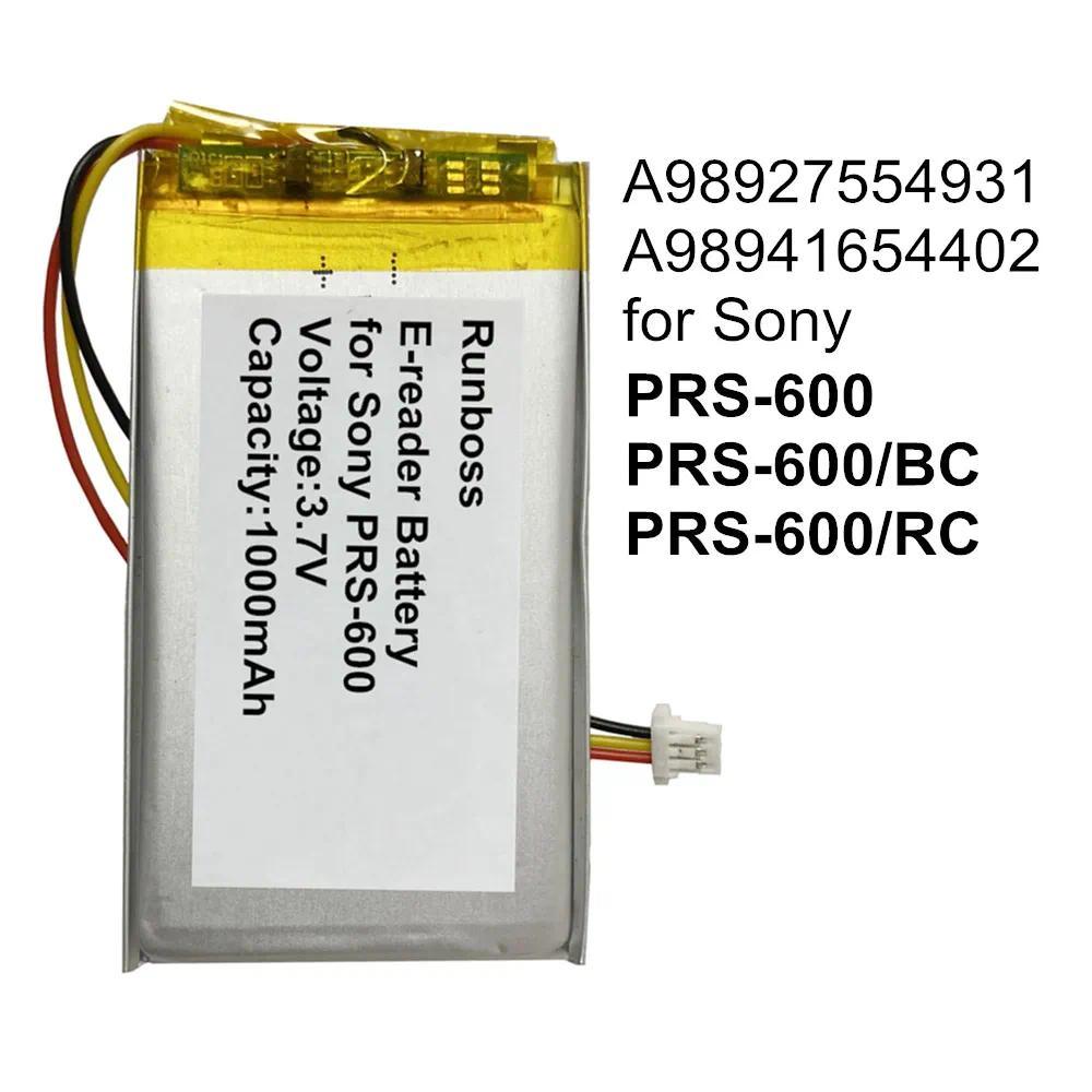 37V 1000mAh Ebook, Ereader Battery A98927554931, A98941654402 for Sony PRS600, PRS600BC, PRS600RC,PR