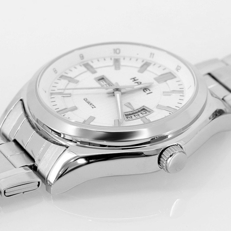 super deal halei ind 8010 l - bergaransi jam tangan wanita halei original analog fashion rantai