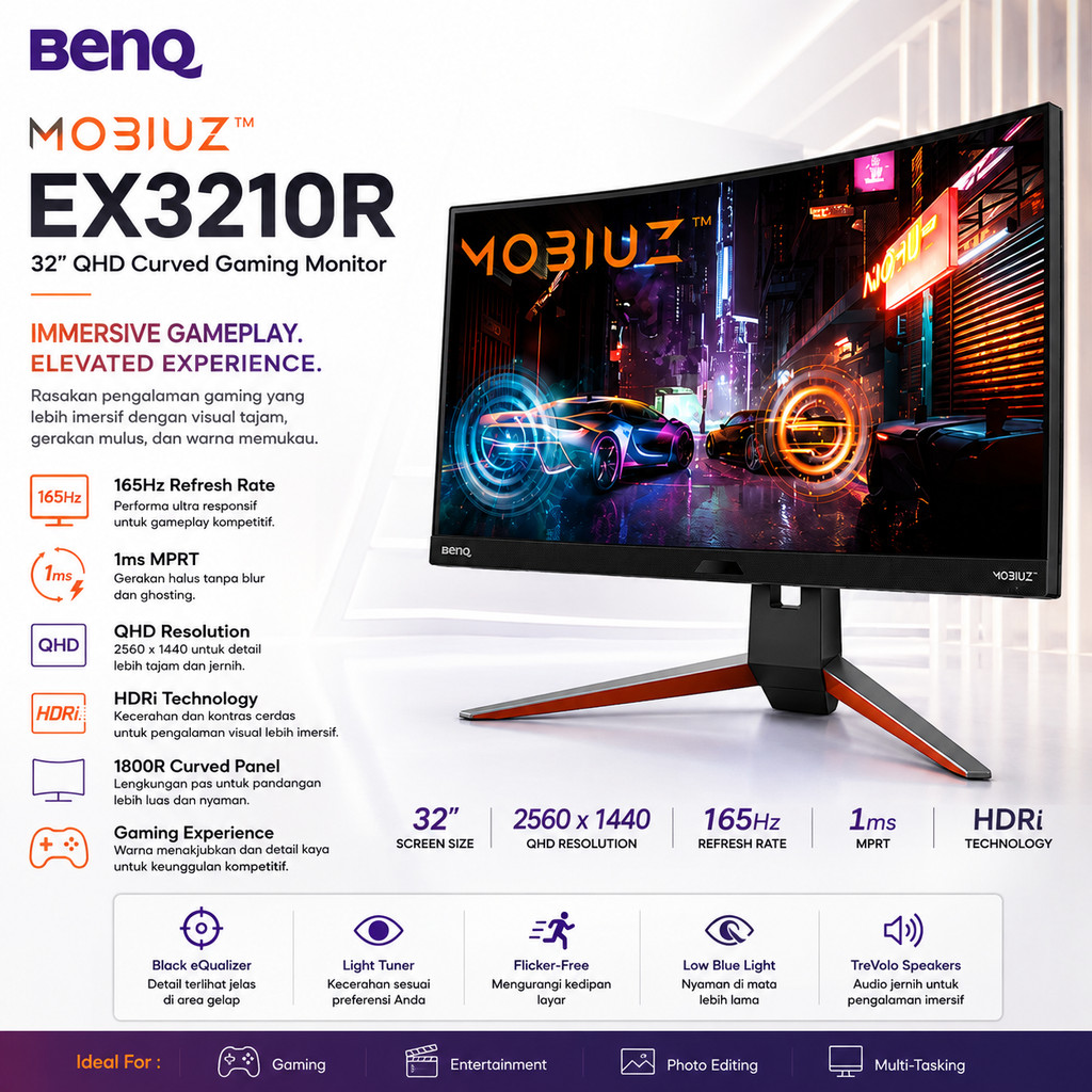BenQ EX3210R Monitor Gaming