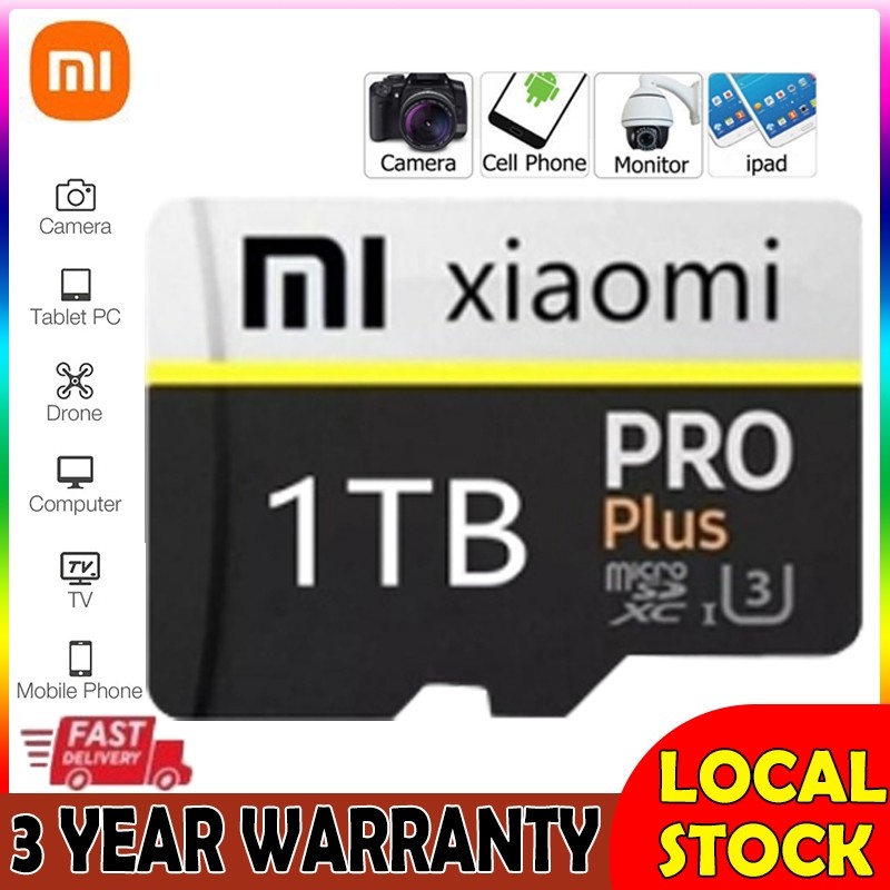 Memory Xiaomi Memory Card Hp SD Card 128GB 256GB 512GB 1TB 2TB High Speed Class10 SD/TF Flash Card F