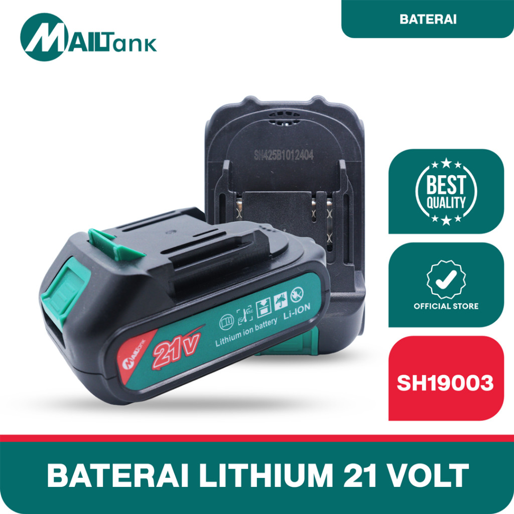TlogoCV MAILTANK SH19003 BATERAI 21V Untuk mesin cordless Mailtank SH190/MK12/SH425/SH259/SH259B