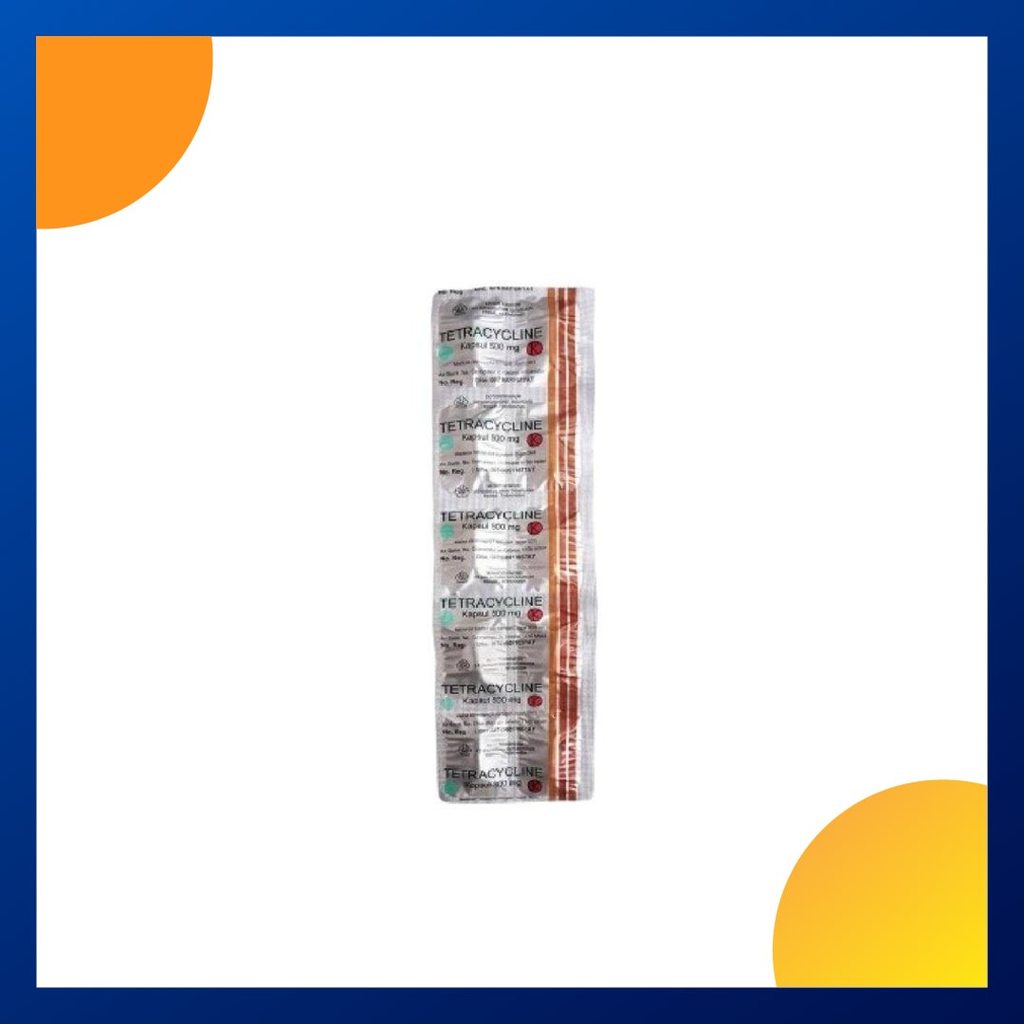 TETRACYCLINE GENERIK NOVAPHARIN 500 MG 1 STRIP @ 10 KAPSUL
