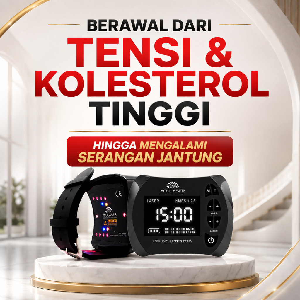 ACULASER ULTIMATE - 26 Titik Laser Terapi Pemulihan Jantung & Stroke | Bantu Jaga Sirkulasi Darah, K