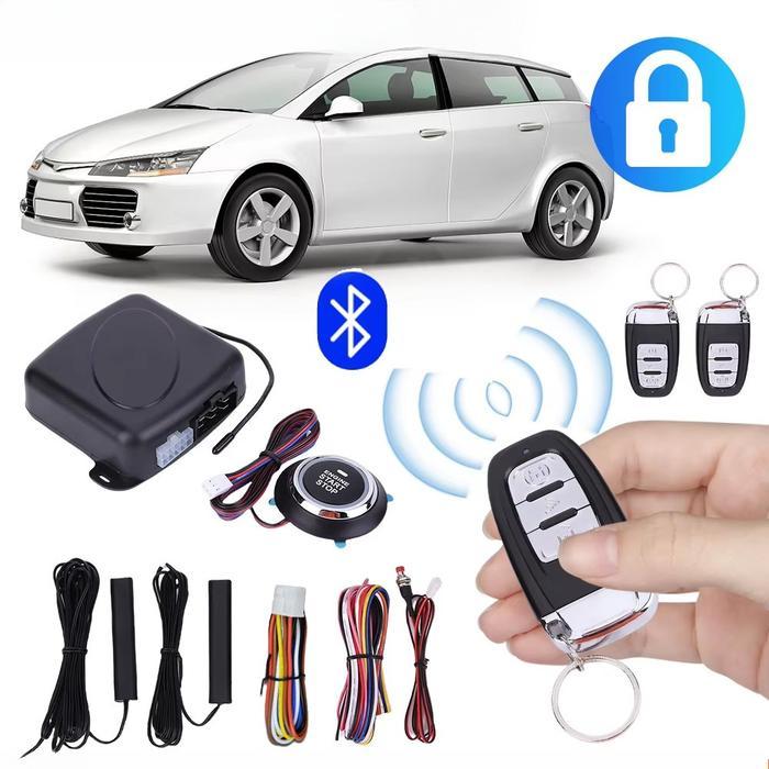 Push Start Engine PKE 433MHz Modul Keyless Entry Smart Key Tombol Start Mobil 12V
