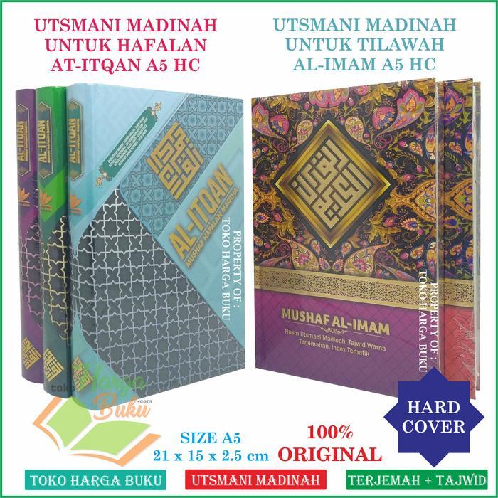 Mushaf Al-Quran Utsmani Tajwid Warna A5 - Hilal Media - alitqan kuning