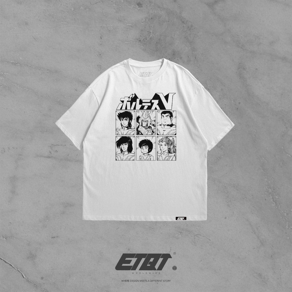 Kaos [New Released]  Voltes V | Voltes V | Retro Grid | Anime Tshirt for Men & Women | Unisex Baju A