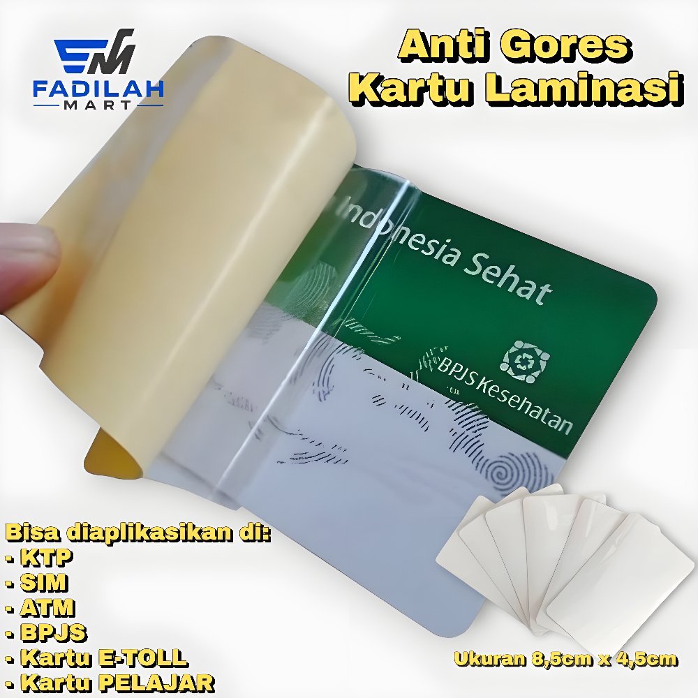 Anti Gores Untuk Kartu KTP / Anti Gores KTP SIM NPWP E-TOLL