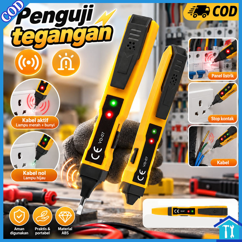 Pena Uji Digital Detektor Tegangan AC Pena Tipe Multimeter Pena Detektor Garis Api Nol Pena