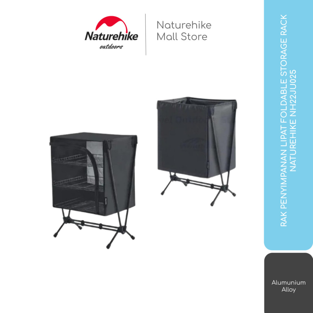 RAK PENYIMPANAN LIPAT FOLDABLE STORAGE RACK CAMPING GLAMPING NATUREHIKE NH22JU025
