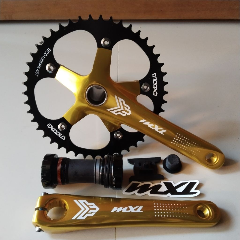 crankset syte/MXL/Prime/slk crank BMX 48T dan 48T  HT 2 bcd 130