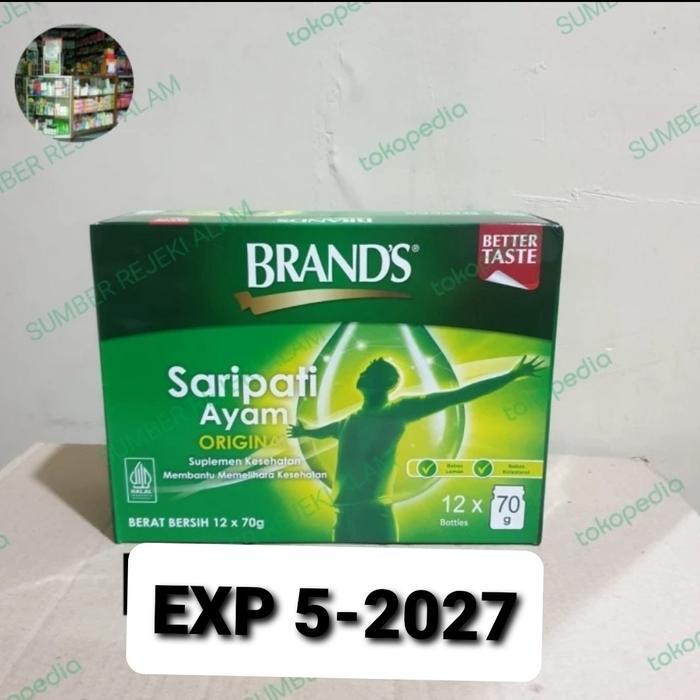 US BRANDS SARI PATI AYAM / BRANDS ESSENCE OF CHICKEN 12 botol TERVIRAL