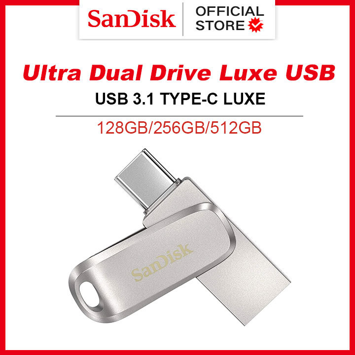 SanDisk OTG Ultra Dual Drive Luxe USBType-C ~ Sandisk OTG USB Flash Drive-128GB 25GGB 512GB