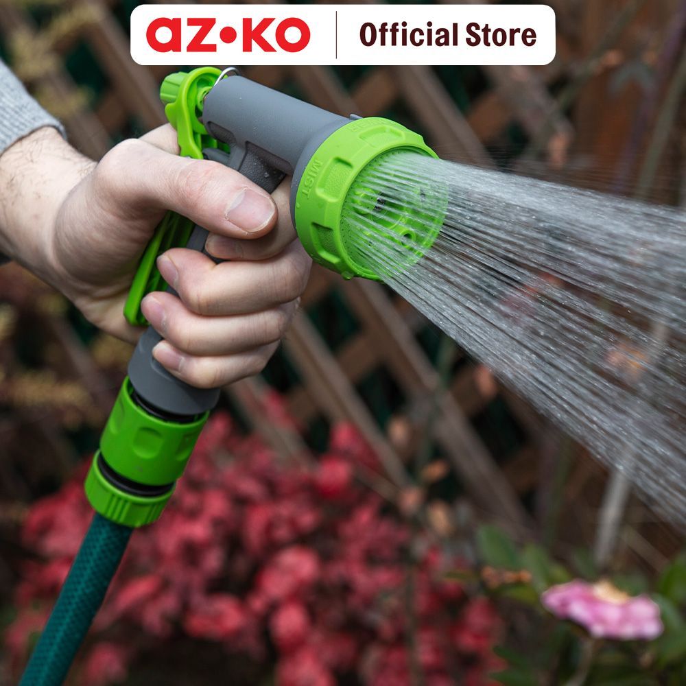 AZKO Yardsmith Kepala Selang Air Taman 5 Pattern - Hijau Hose Nozzle Kepala Semprot Sprayer Air Ujun
