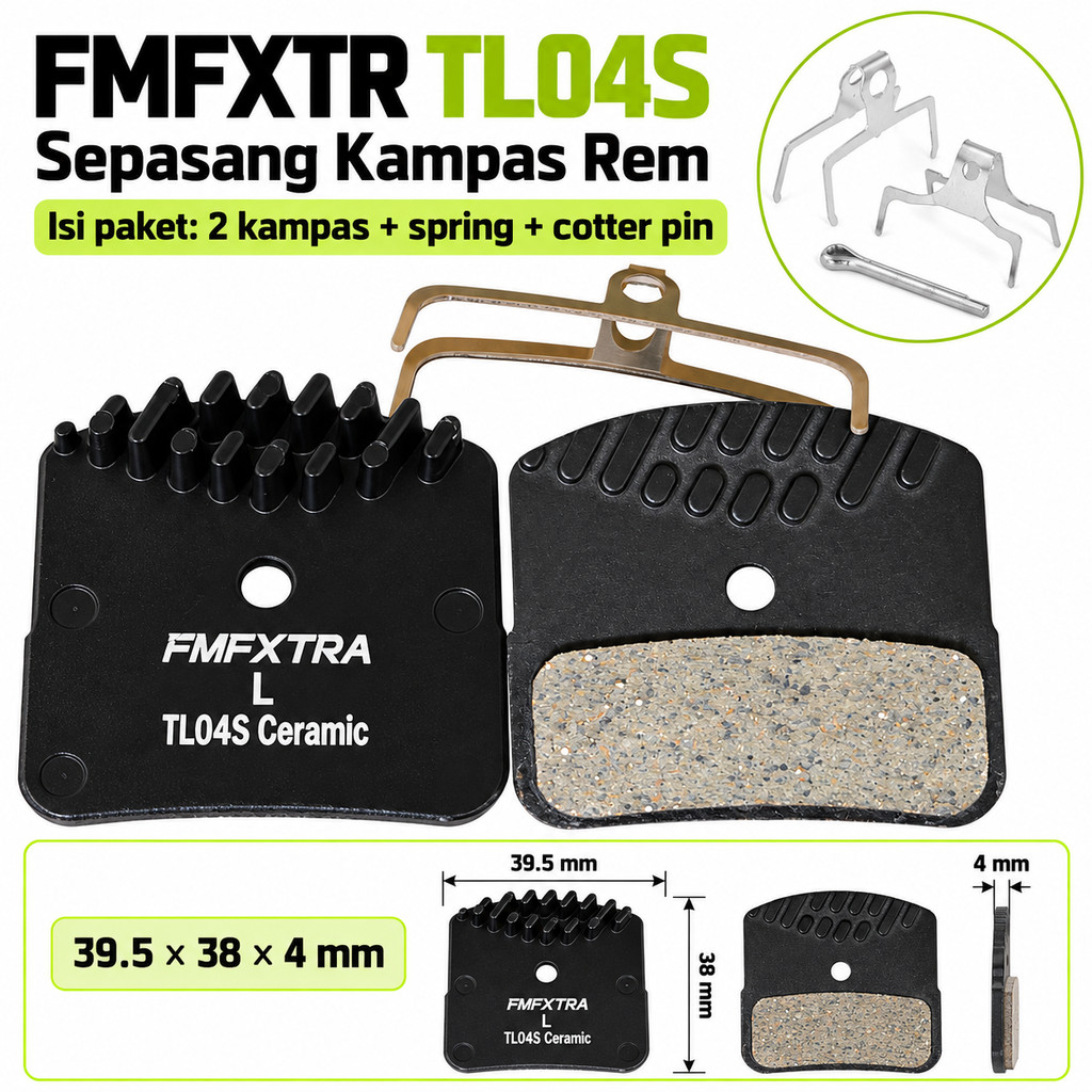 Foto FMFXTR Brakepad Kampas Ice tech D03S H03A Shimano 4 piston Saint Zee XTR XT SLX Deore TRP tektro Orion 4P Icetech Brake pad