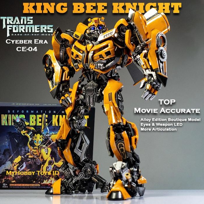 PROMO  Robot Transformers Bumblebee Alloy Edition CE-04 King Bee Knight ORI