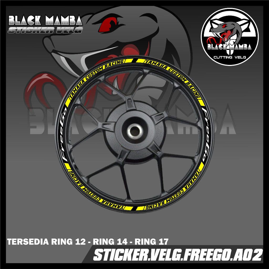 STICKER VELG FREEGO  - STIKER LIS LIST VARIASI BAN/VELG FREEGO A02