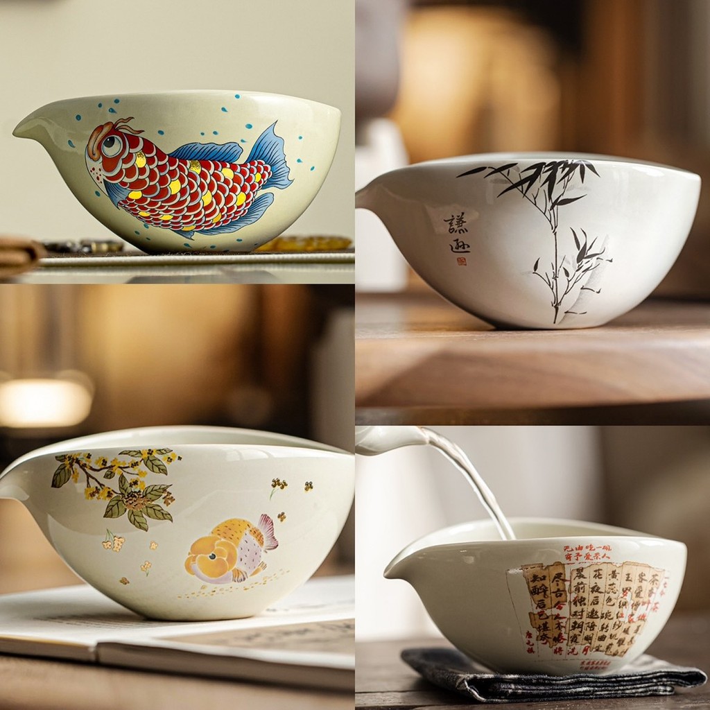 Ceramics Guifu Carp  Matcha Chawan Matcha Bowl Matcha Tea Set Accessories Japan Ceremonial Matchas M