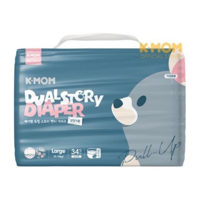 K-MOM Dual Story Pull Up (Pant) Diaper - L 34