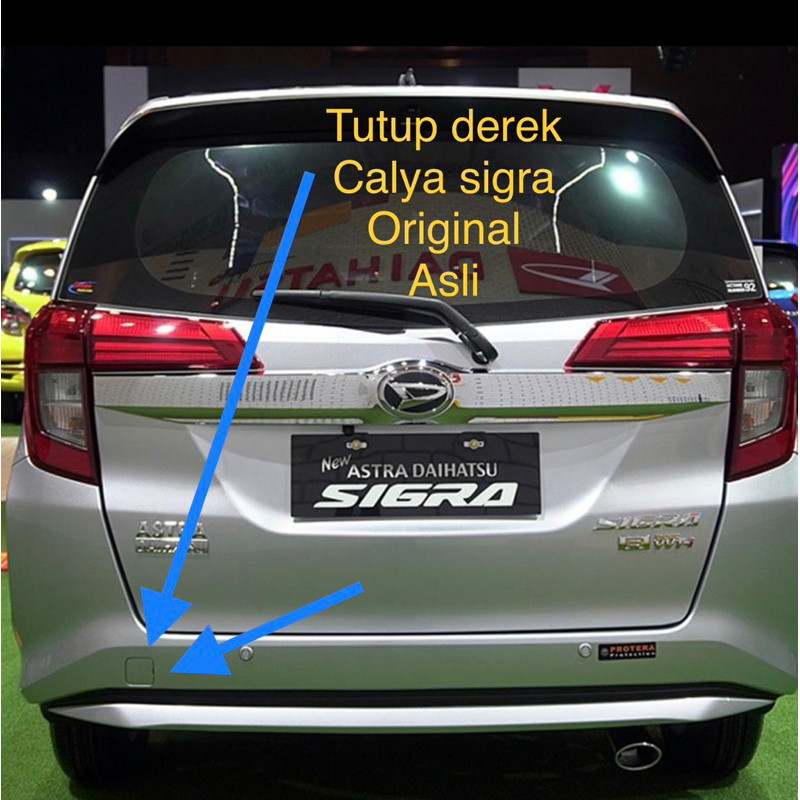 COVER TUTUP DEREK TOING BUMPER BEMPER BELAKANG TOYOTA CALYA DAIHATSU SIGRA 2016 - 2026 SEMUA TAHUN O